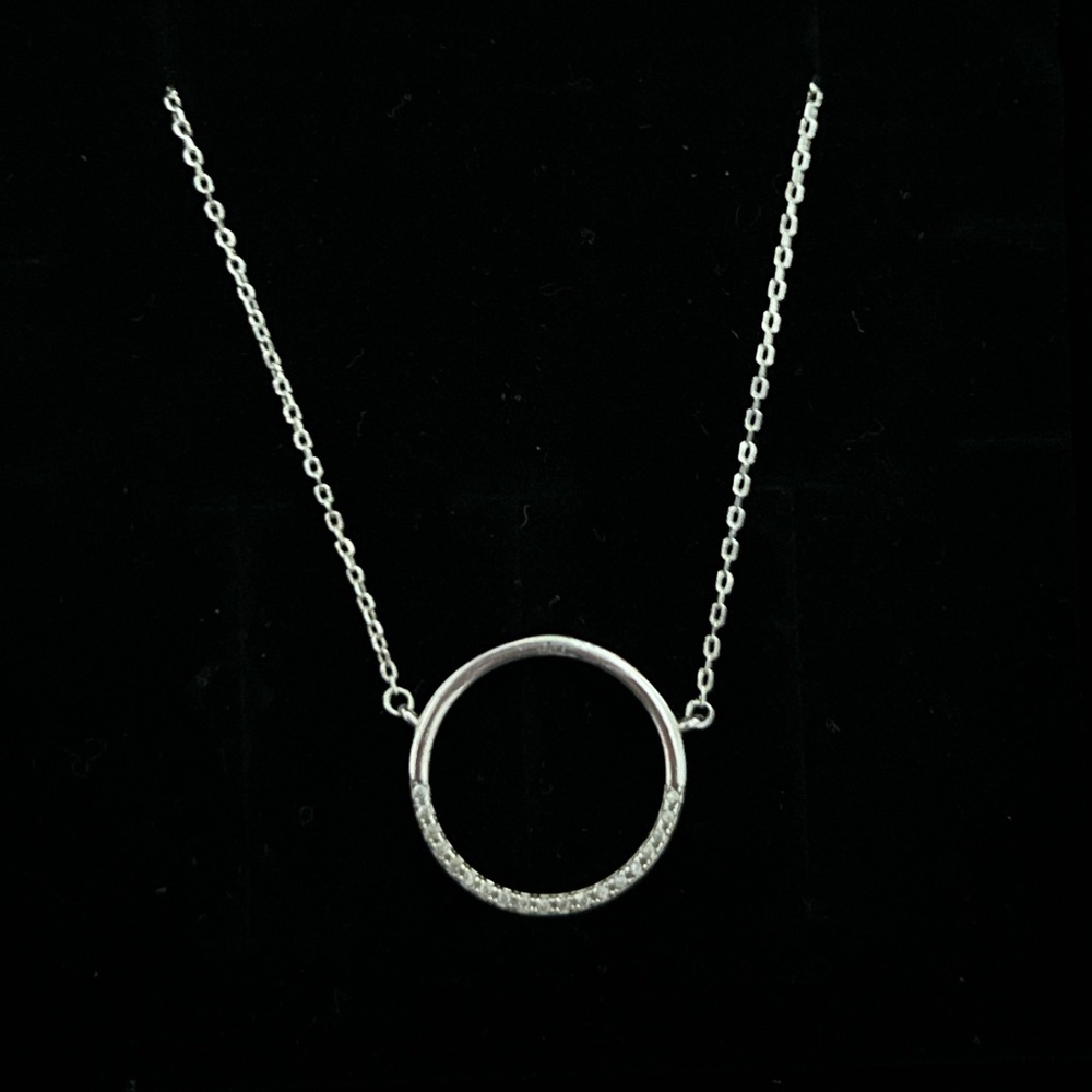 Silver Circle Necklace